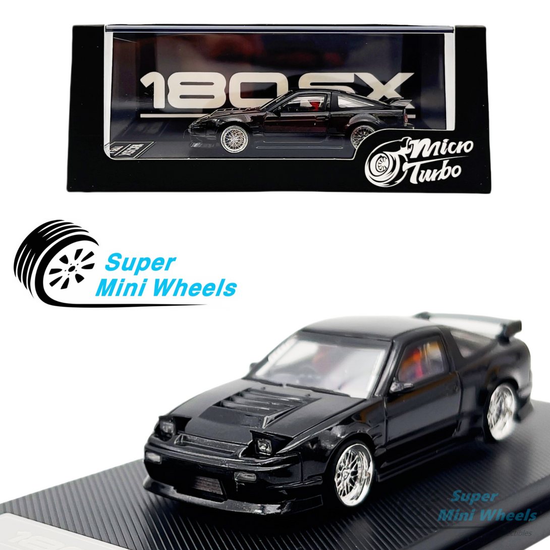Micro Turbo 1:64 Nissan 180SX Type X Metallic Black – Super Mini Micro Turbo 1:64 Nissan 180SX Type X Metallic Black – Super Mini