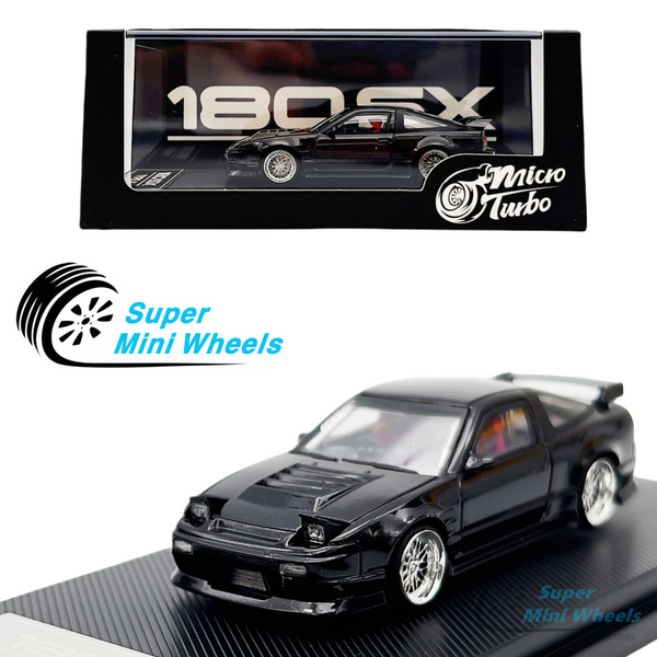 Micro Turbo 1:64 Nissan 180SX Type X Metallic Black