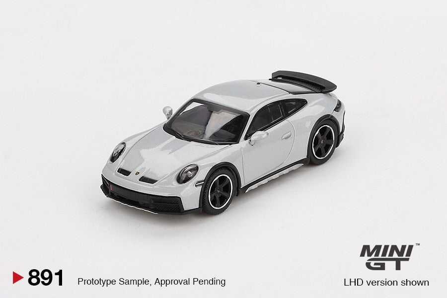 Mini GT 1:64 Porsche 911 Dakar Ice Gray Metallic #891 – Super Mini