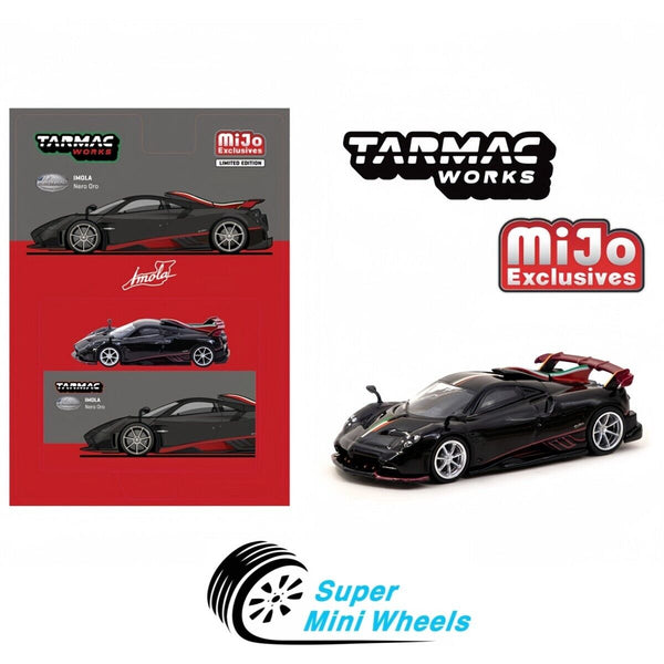 Tarmac Works 1:64 Pagani Imola Nero Oro – Black – Global64