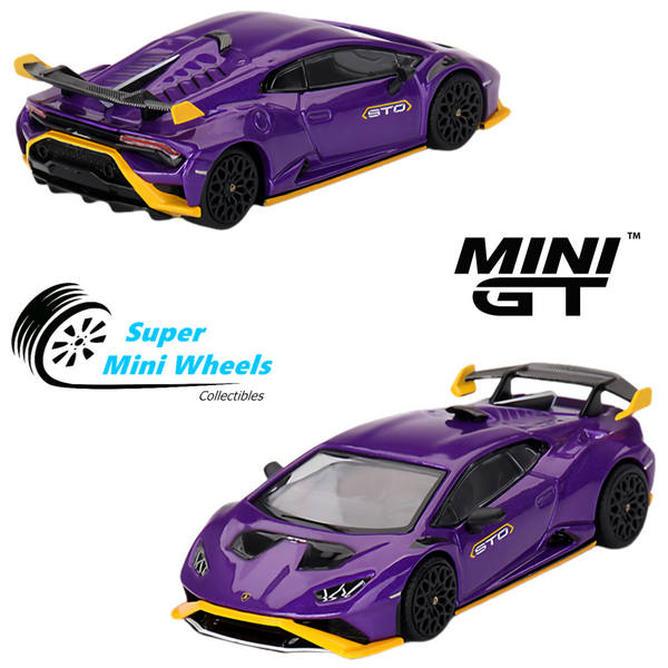 Mini GT 1:64 Lamborghini Huracán STO Viola Pasifae #746