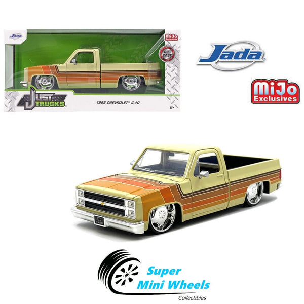 Jada 1:24 Just Trucks 1985 Chevrolet C10 Pickup with Lowenhart Wheels – Beige