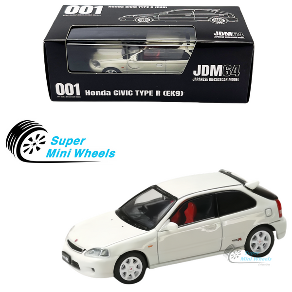 Hobby Japan - JDM64 - Honda Civic Type R EK9 White - HJDM001-1