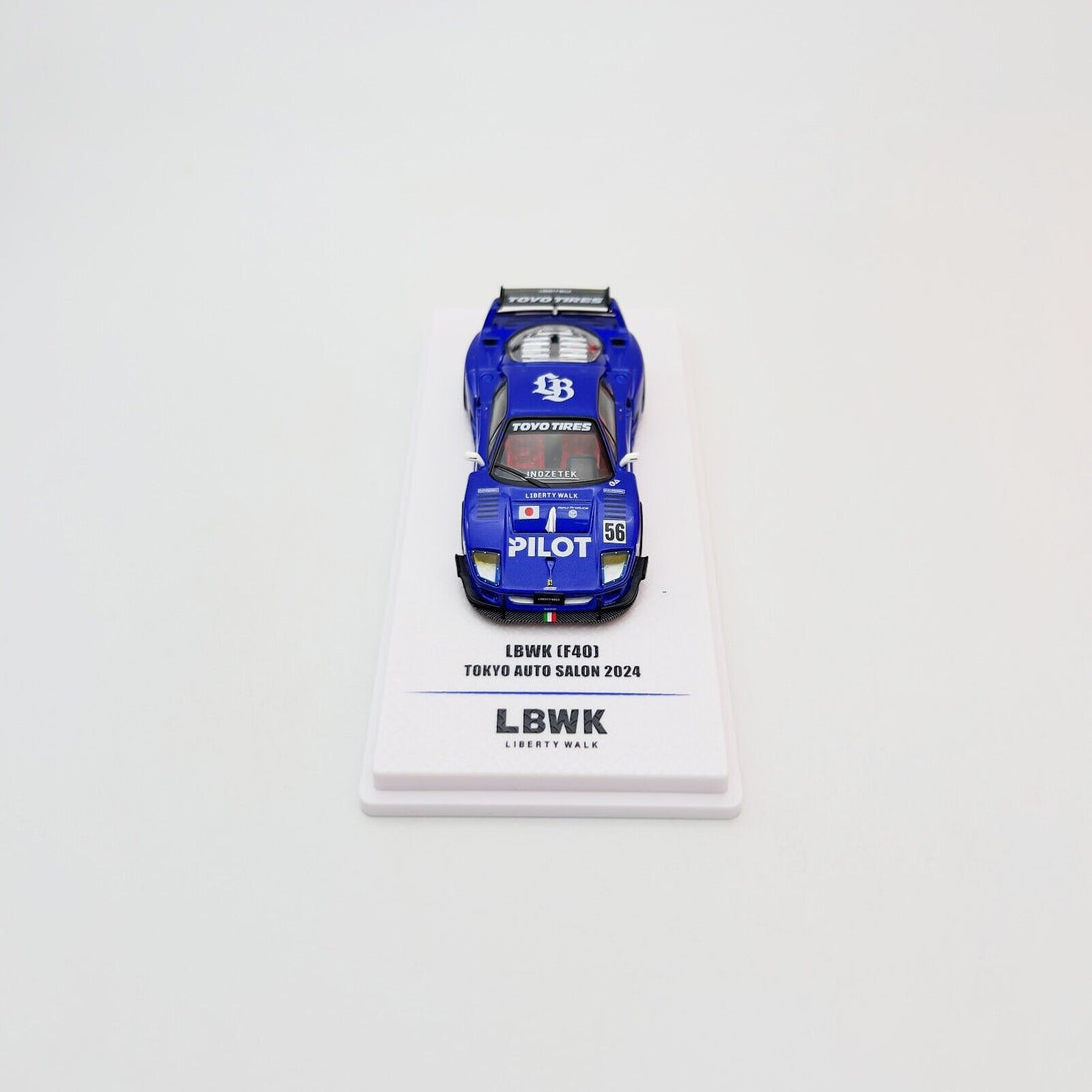 INNO64 1:64 LBWK F40 Tokyo Auto Salon 2024 (Blue) – Super Mini Wheels