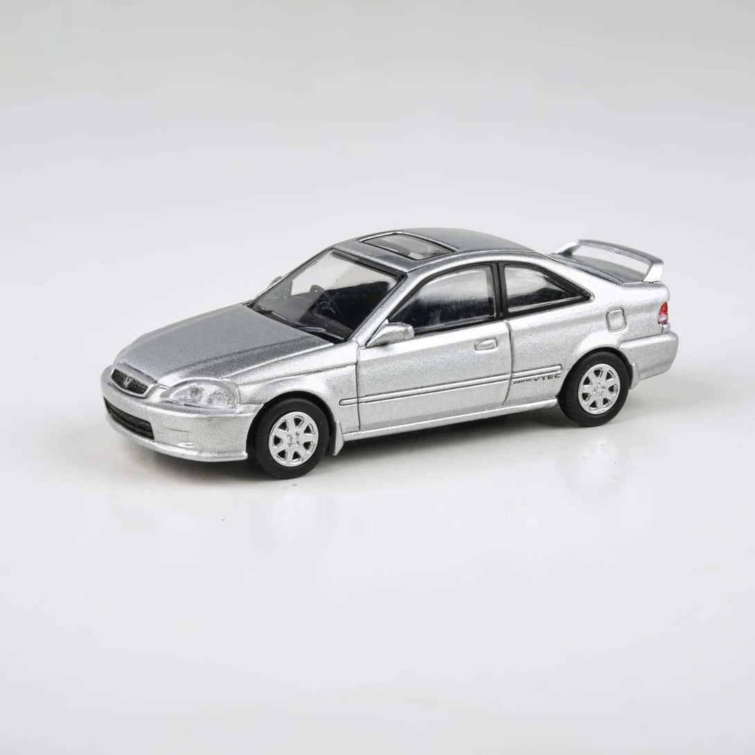 PARA64 1999 Honda Civic Si EM1 Vogue Silver 1:64 β Super Mini Wheels