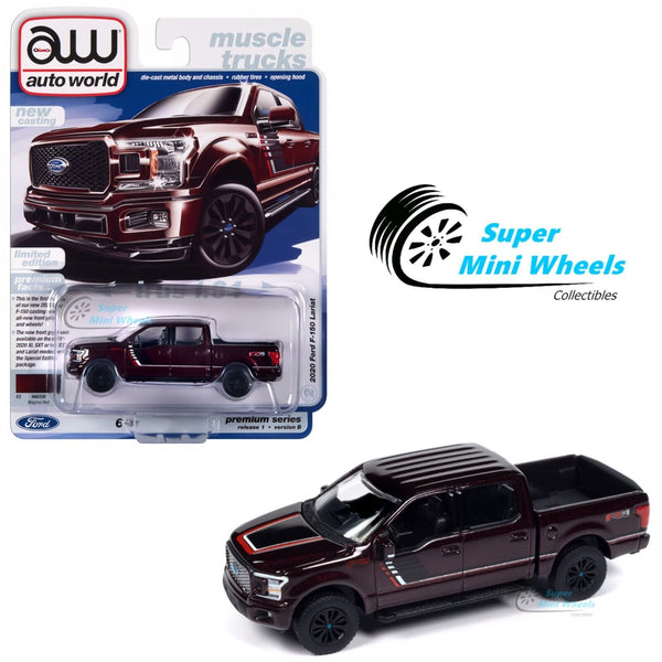 Auto World 1:64 2020 Ford F-150 Truck Magma Red