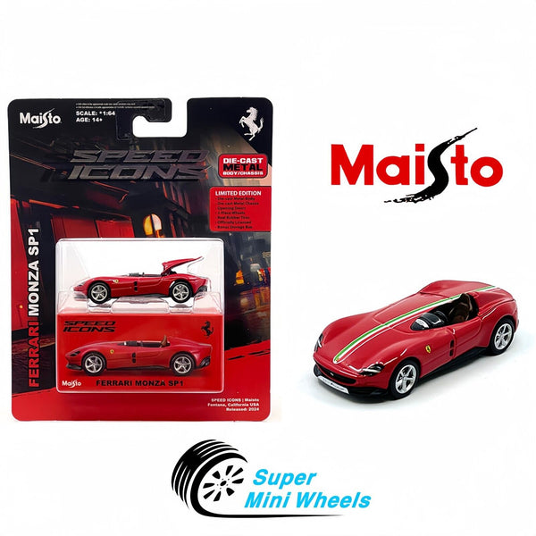 Maisto 1:64 Speed Icons Ferrari Monza SP1 – Red