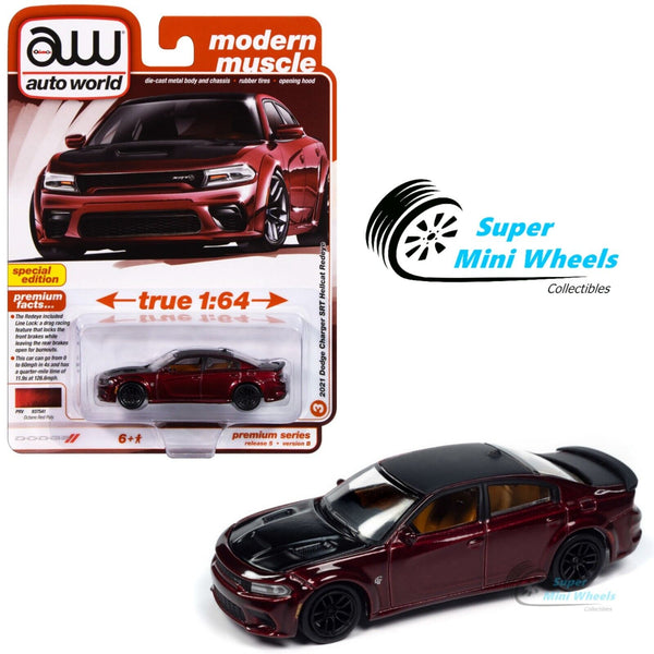 Auto World 1:64 2021 Dodge Charger SRT Hellcat Redeye – Red