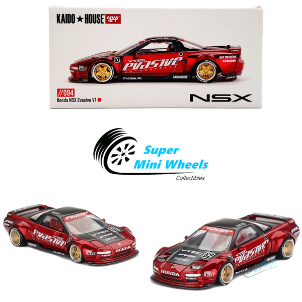 Mini GT x Kaido House 1:64 Honda NSX Evasive V1 Red #94