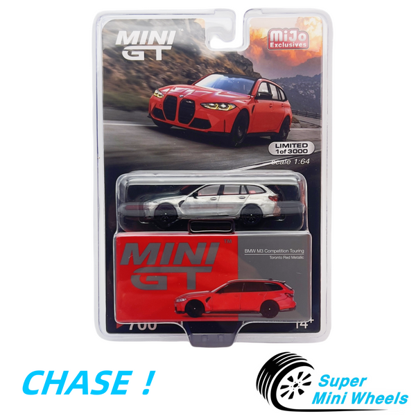 CHASE ！Mini GT 1:64 BMW M3 Competition Touring Toronto Red Metallic #700