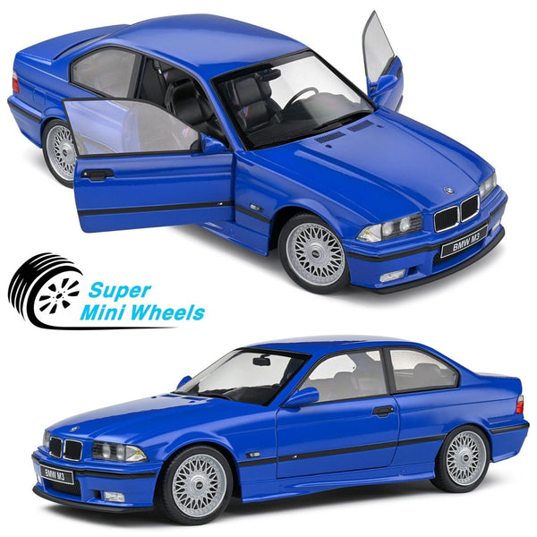 Solido 1:18 1996 BMW E36 Coupe M3 – Santorini Blue - S1803912