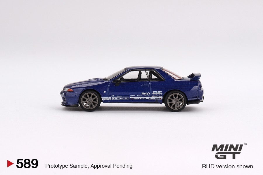 Mini GT 1:64 Nissan Skyline GT-R Top Secret VR32 Metallic Blue #589 ...