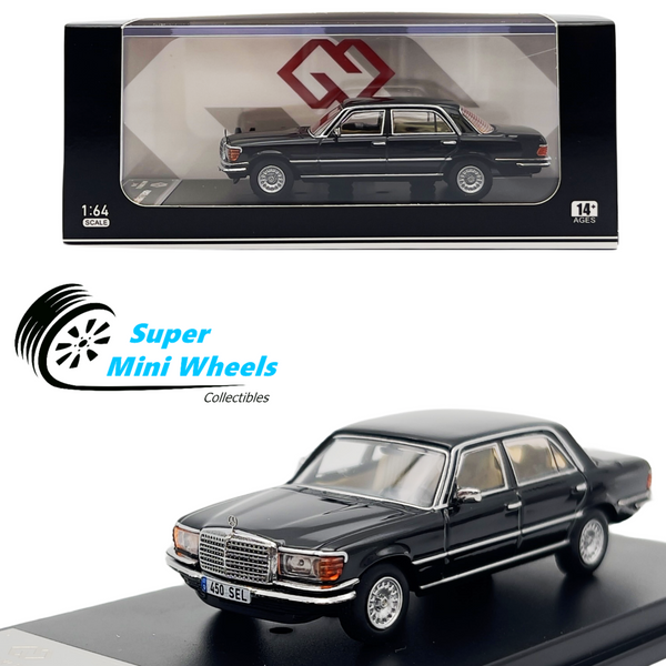 MaxWell 1:64 Mercedes-Benz 450SEL 6.9 W116 1976 Black Diecast Model