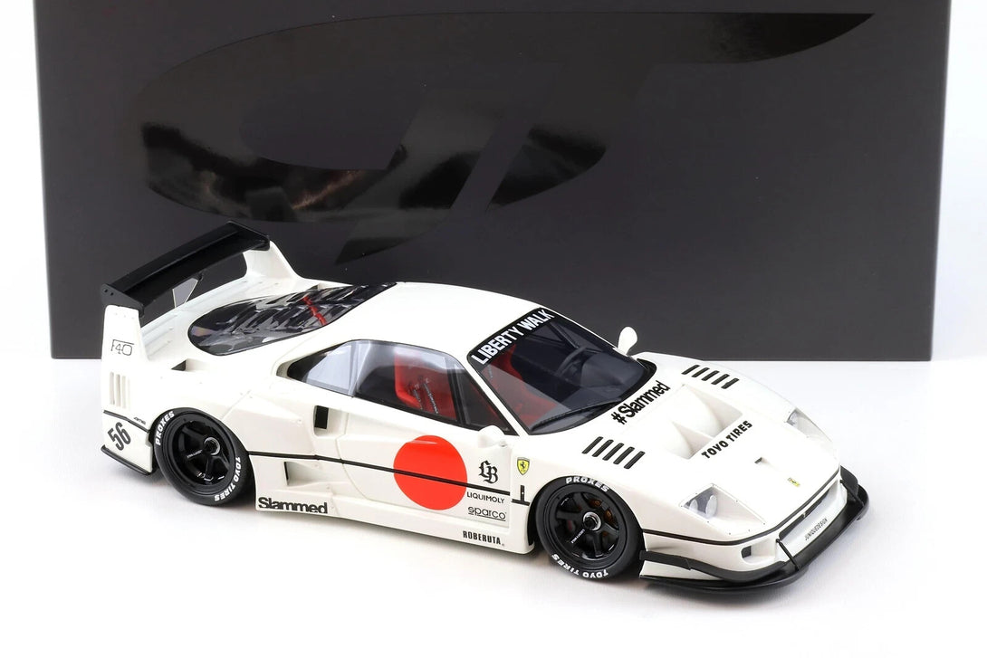 GT Spirit 1:18 Ferrari F40 LBWK Liberty Walk White 2023 – Super Mini Wheels