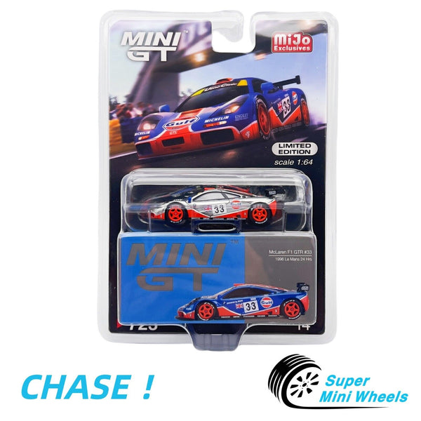 CHASE ! Mini GT 1:64 McLaren F1 GTR #33 1996 Le Mans 24Hr Gulf #723