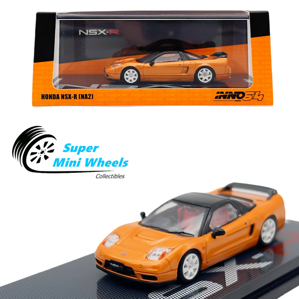 INNO64 1:64 Honda NSX-R NA2 Orange with Extra Wheels