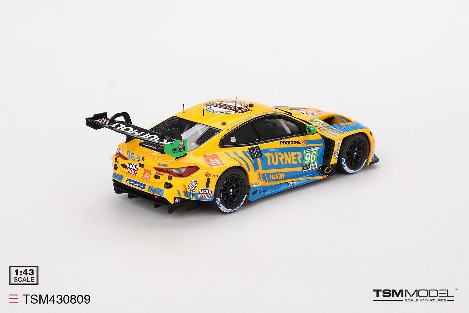 TSM-Model 1:43 BMW M4 GT3 #96 Turner Motorsport 2024 IMSA Daytona TSM-Model 1:43 BMW M4 GT3 #96 Turner Motorsport 2024 IMSA Daytona