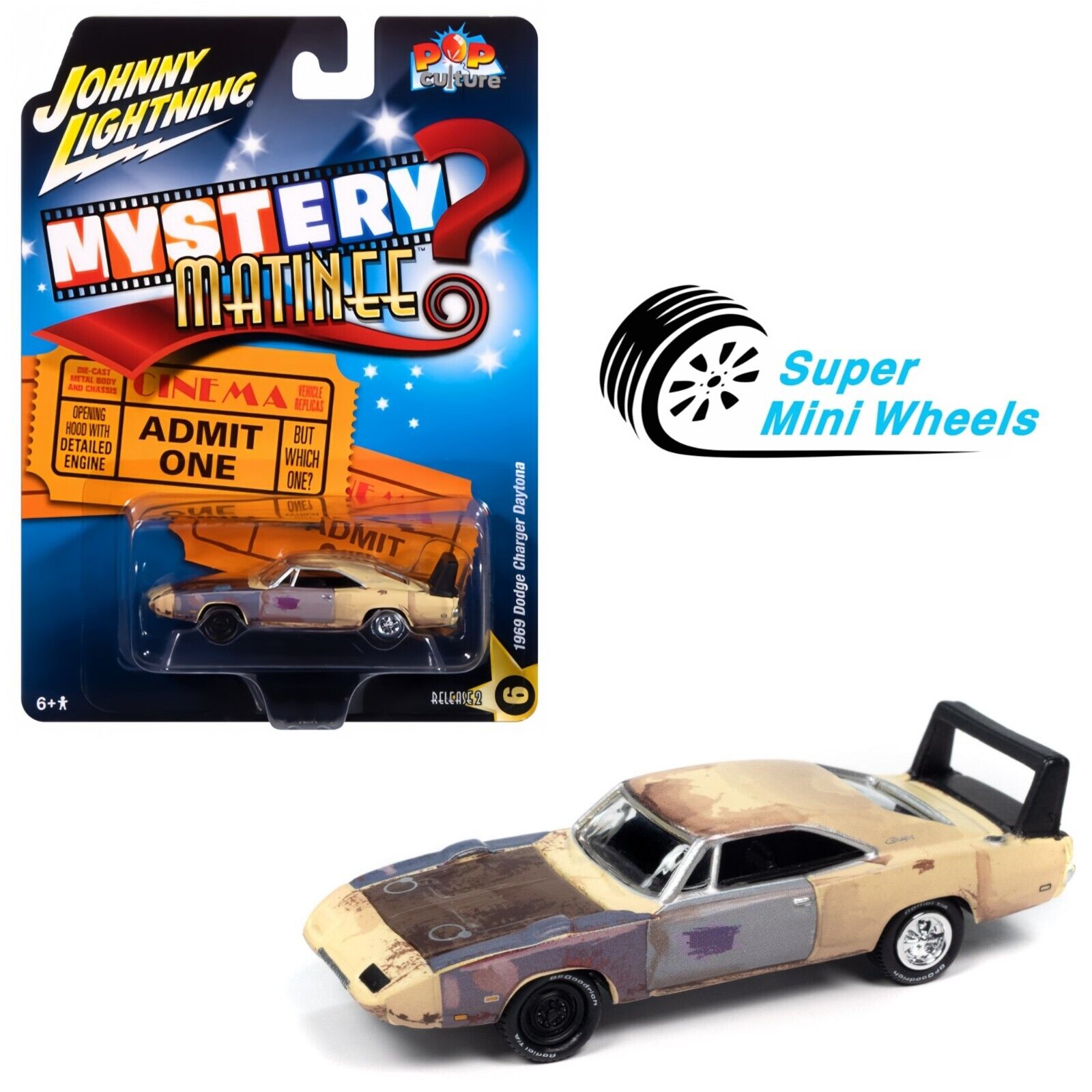 Johnny Lightning 1:64 1969 Dodge Charger Daytona Mystery Matinee ...