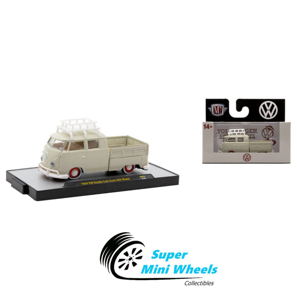 M2 Machines 1:64 - 1959 VW Double Cab Truck USA Model White R93 24-94