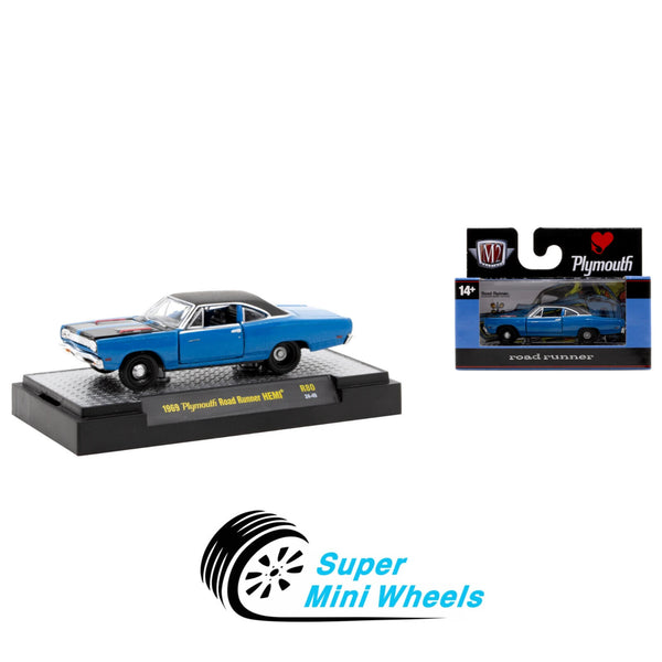 M2 Machines 1:64 1969 Plymouth Road Runner HEMI R80 24-49