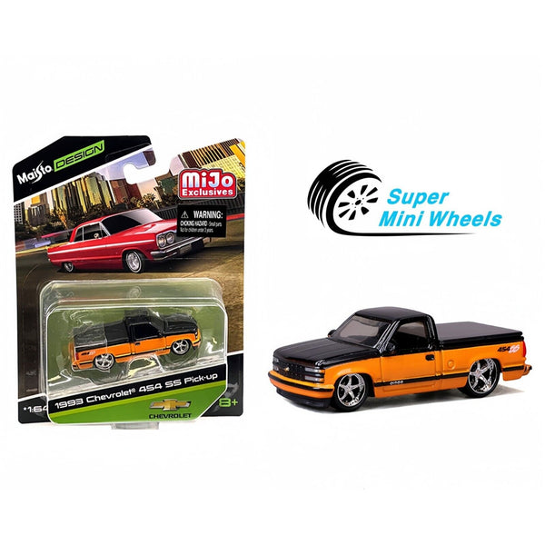 Maisto 1:64 1992 Chevrolet 454 SS Custom – Orange Black – Design Lowriders