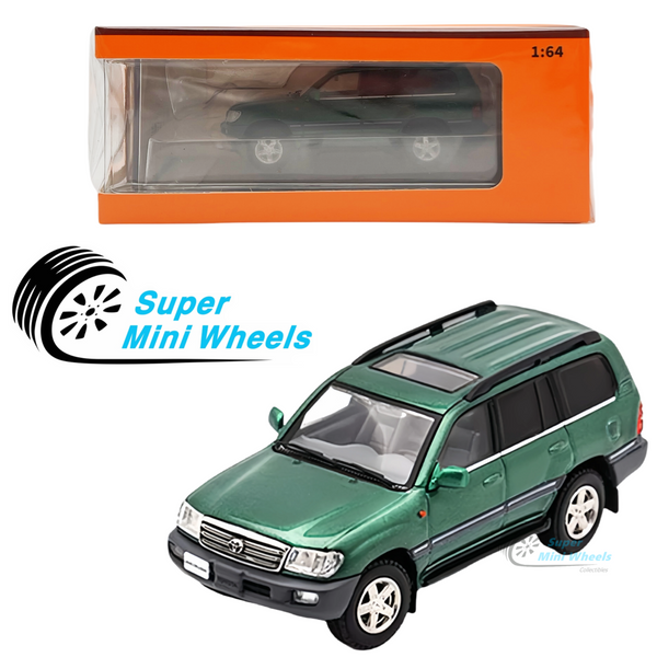 GCD 1:64 Toyota Land Cruiser 100 Green - Diecas Model