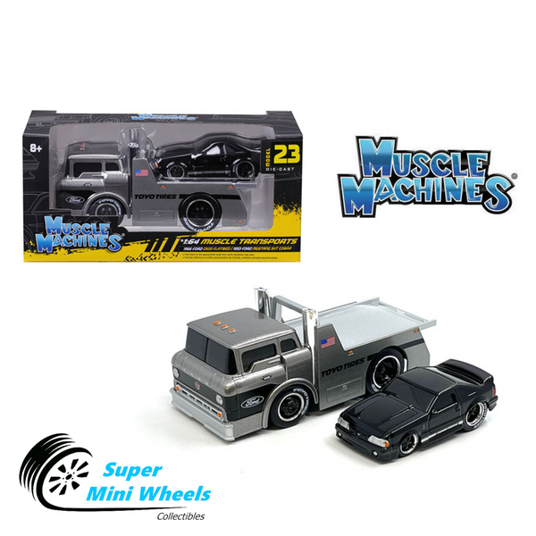 Muscle Machines 1:64 1966 Ford C600 with 1993 Ford Mustang SVT Cobra