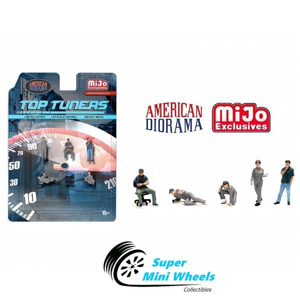 American Diorama 1:64 - Top Tuners Figures - 5 pcs Set - Metal