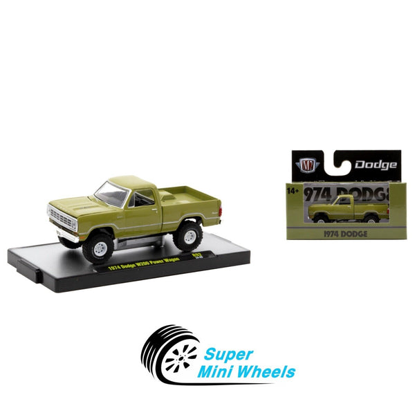 M2 Machines 1:64 - 1974 Dodge W200 Power Wagon Green R92 24-89