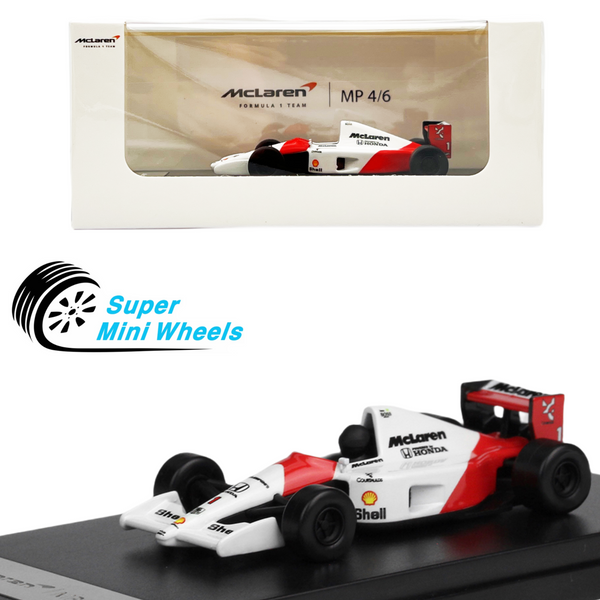 LCD Models 1:64 - McLaren Honda MP4/6-White - Diecast Model