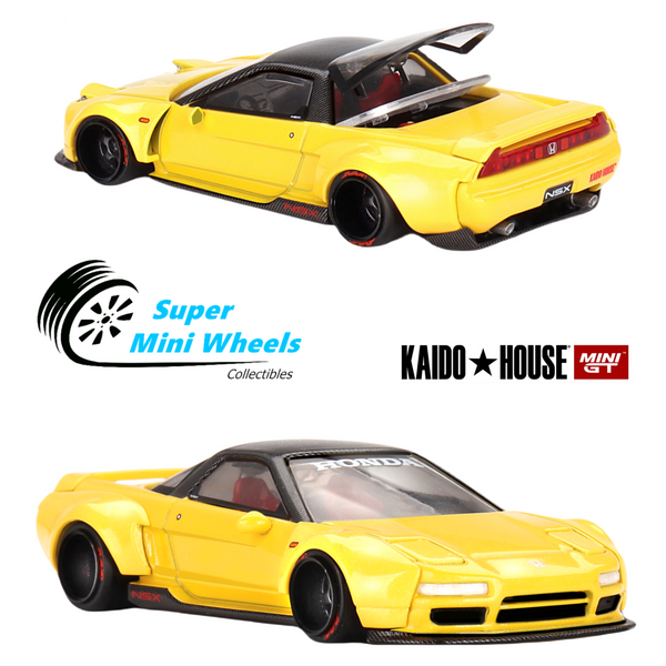 Mini GT x Kaido House 1:64 Honda NSX Kaido WORKS V1 Yellow