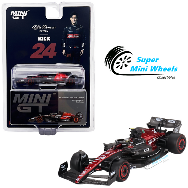 Mini GT 1:64 Alfa Romeo C43 #24 Zhou Guanyu 2023 F1 2023 Australian GP #728