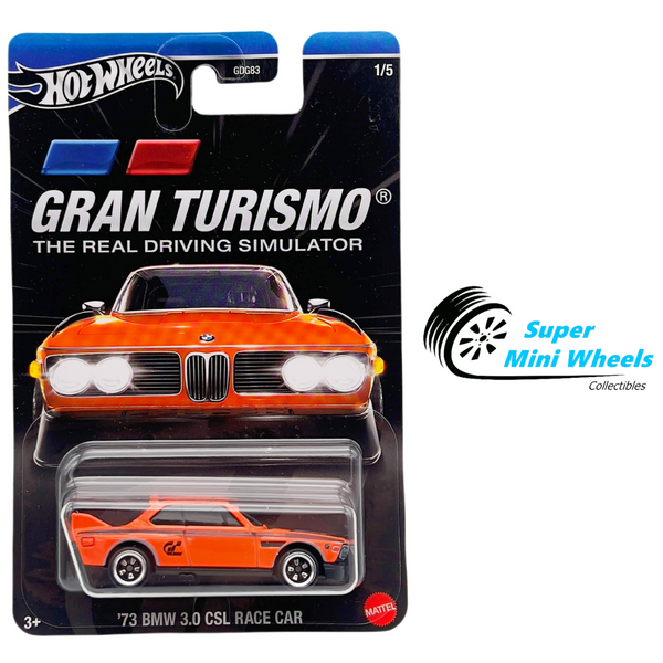 Hot Wheels 2024 Gran Turismo ‘73 BMW 3.0 CSL Race Car Orange