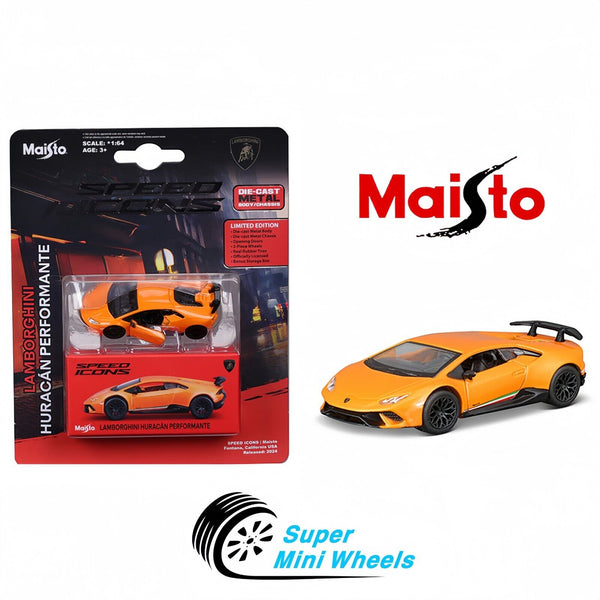 Maisto 1:64 Speed Icons Lamborghini Huracan Performance – Orange