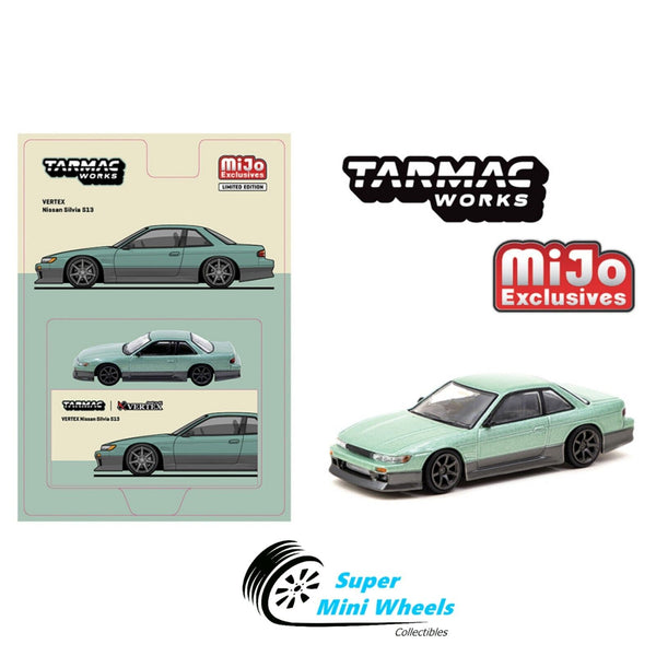 Tarmac Works 1:64 VERTEX Nissan Silvia S13 – Green – MiJo Exclusives