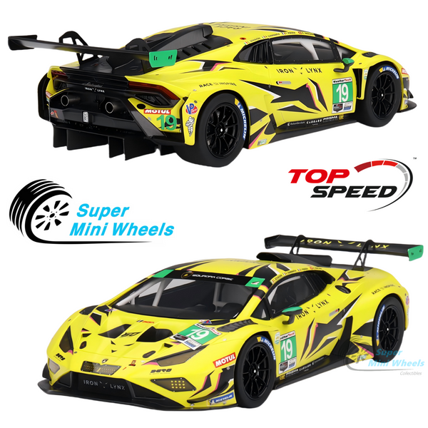 Top Speed 1:18 Lamborghini Huracán GT3 EVO2 #19 Iron Lynx 2023 IMSA Daytona 24H