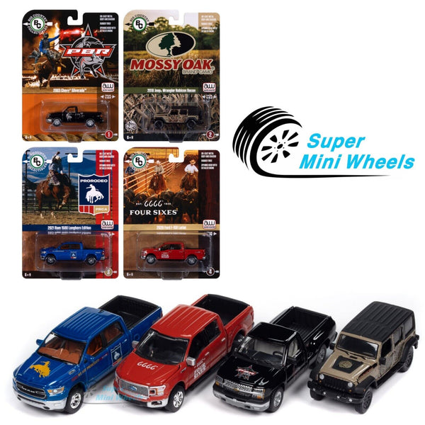 Auto World 1:64 Big Country Collectibles 4 Cars Set