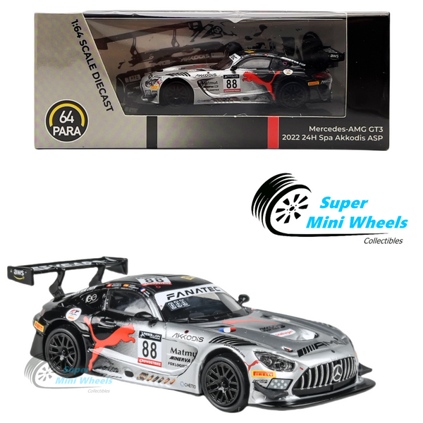 PARA64 1:64 Mercedes-AMG GT3 Evo 2022 24H Spa P1 Akkodis ASP #88