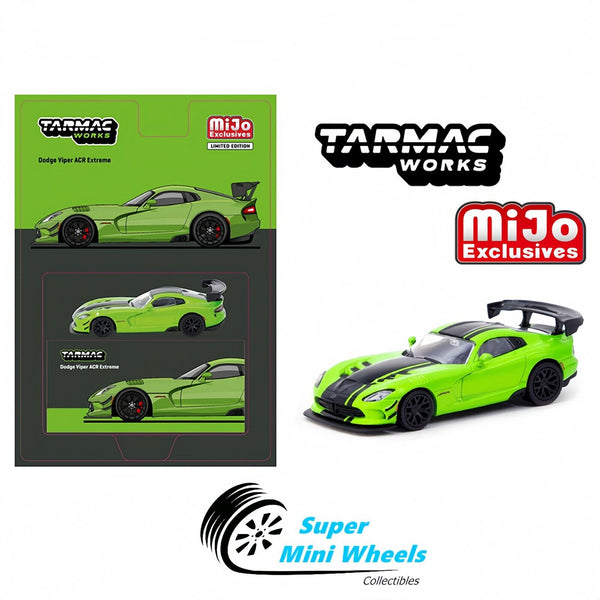 Tarmac Works 1:64 Dodge Viper ACR Extreme – Green Metallic – MiJo Exclusives