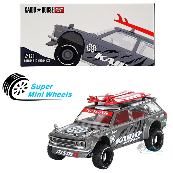 Mini GT x Kaido House 1:64 Datsun KAIDO 510 Wagon 4x4 Kaido Offroad V1