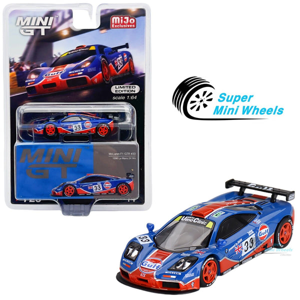 Mini GT 1:64 McLaren F1 GTR #33 1996 Le Mans 24Hr Gulf #723