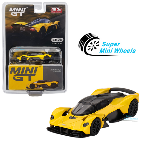 Mini GT 1:64 Aston Martin Valkyrie Sunburst Yellow #744