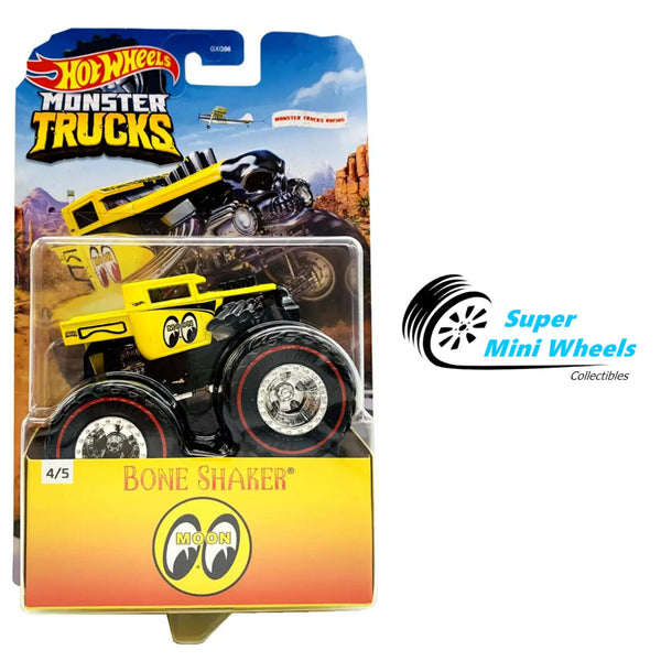 Hot Wheels 1:64 Monster Trucks Bone Shaker Mooneyes