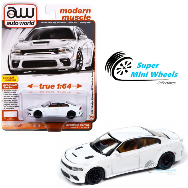 Auto World 1:64 2021 Dodge Charger SRT Hellcat Redeye – White