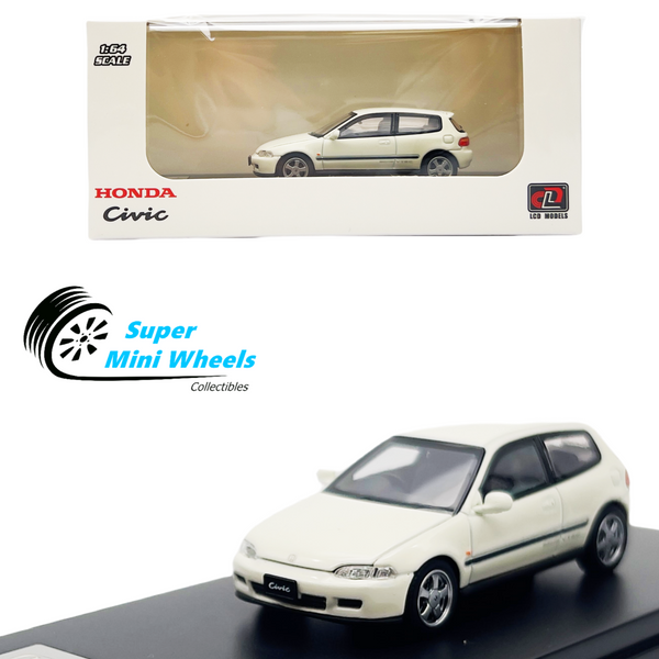 LCD Models 1:64 - Honda Civic EG6 White - Diecast Model