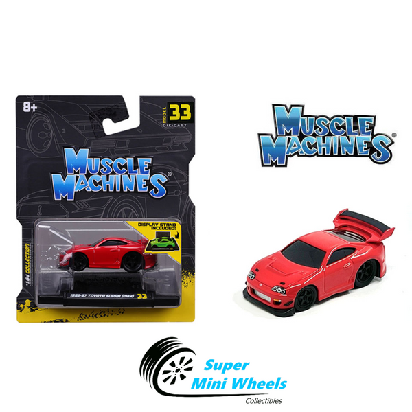 Muscle Machines 1:64 1995 Toyota Supra (MK4) Red