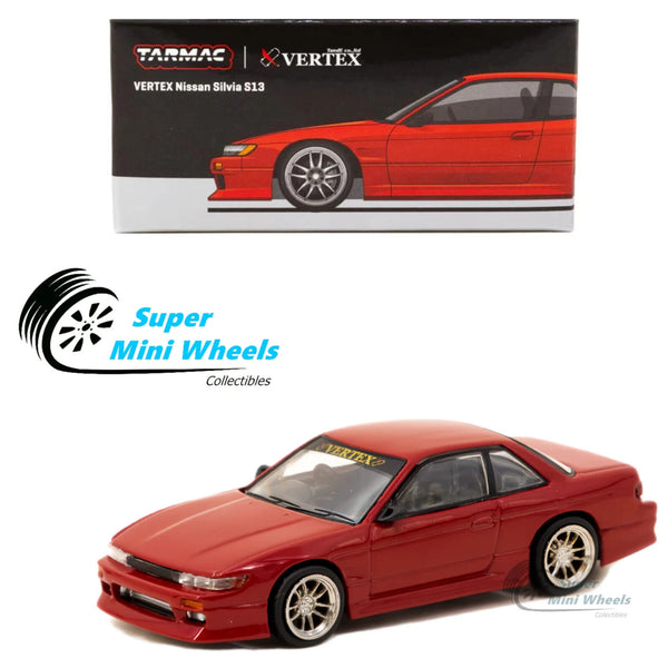 Tarmac Works 1:64 VERTEX Nissan Silvia S13 Red Metallic