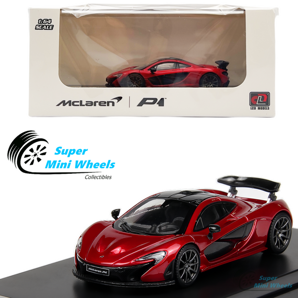 LCD Models 1:64 - McLaren P1 Red - Diecast Model