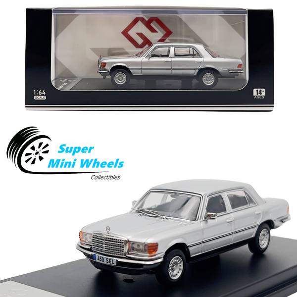 MaxWell 1:64 Mercedes-Benz 450SEL 6.9 W116 1976 Silver Diecast Model