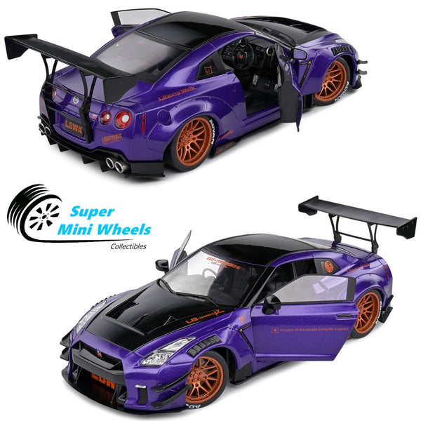 Solido 1:18 Nissan Skyline GT-R (R35) Liberty Walk Body Kit Type 2 – Purplezilla